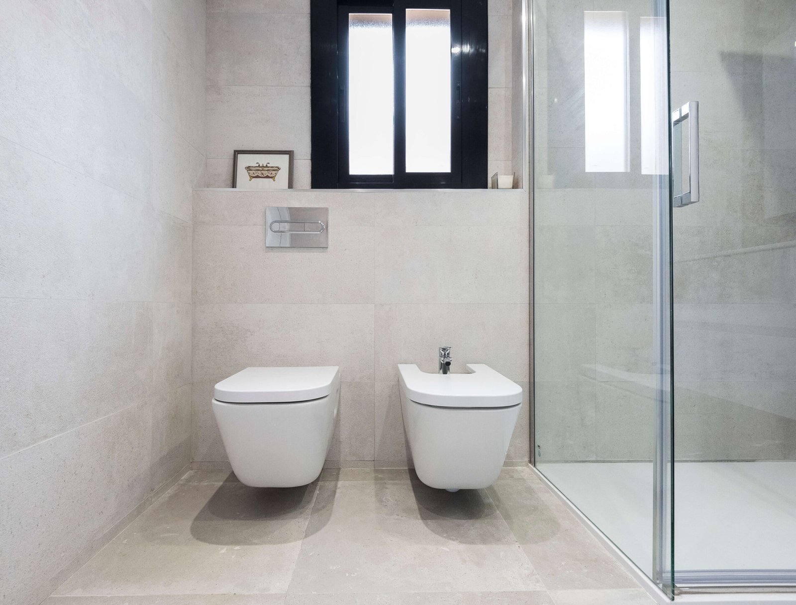 Reforma de baño en Tarragona: Gris perla y porcelánico